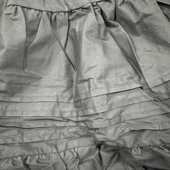 NWT Lulus Perfect Intentions Black Tiered Cotton Midi Skirt - Picture 7 of 7